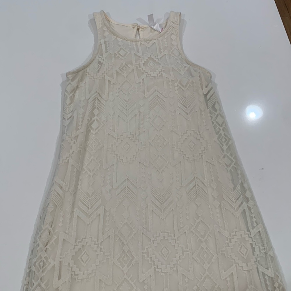 Juniors woven lace dress